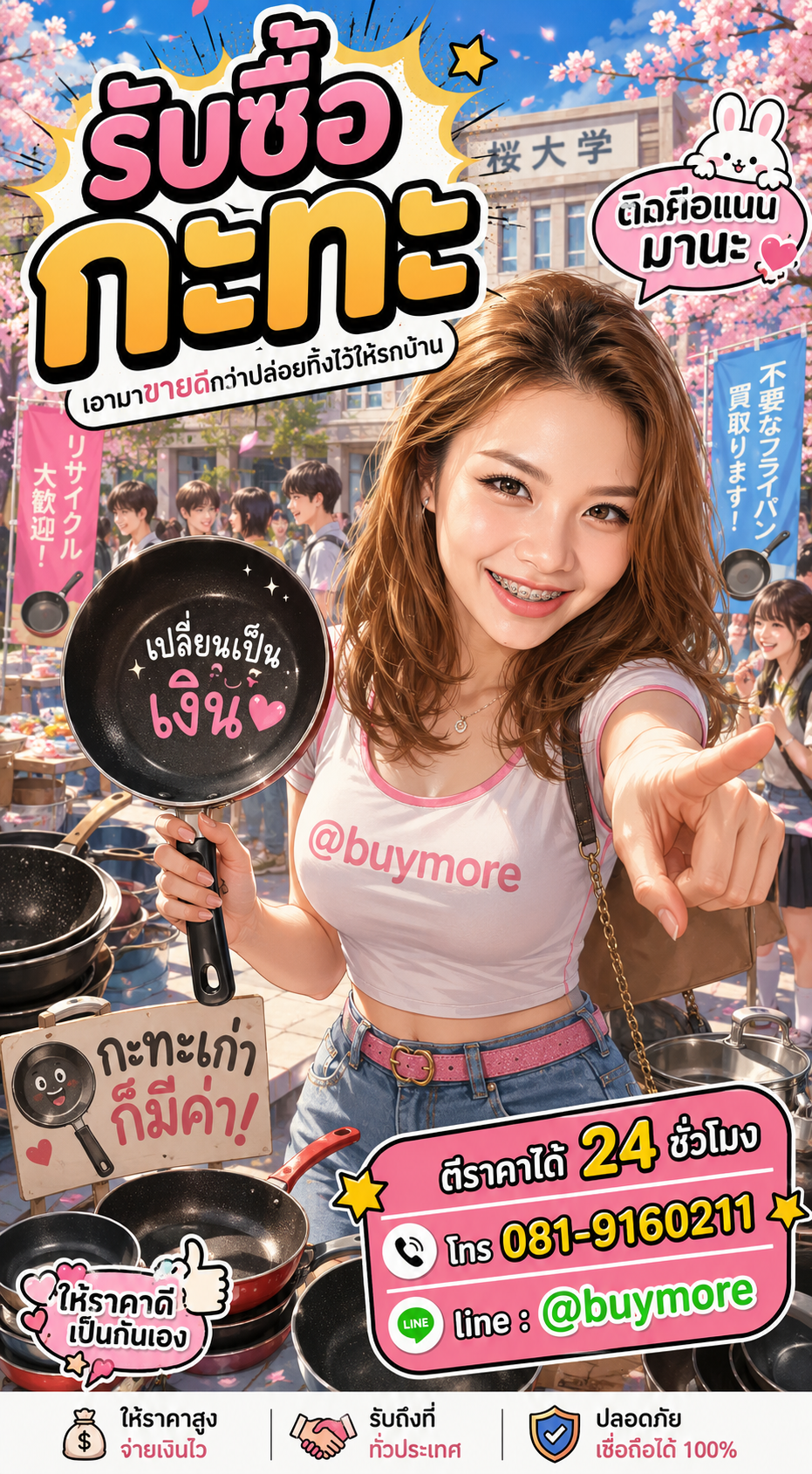 รับซื้อกะทะ Buymore.in.th ติดต่อประเมินราคา 24 ชั่วโมง