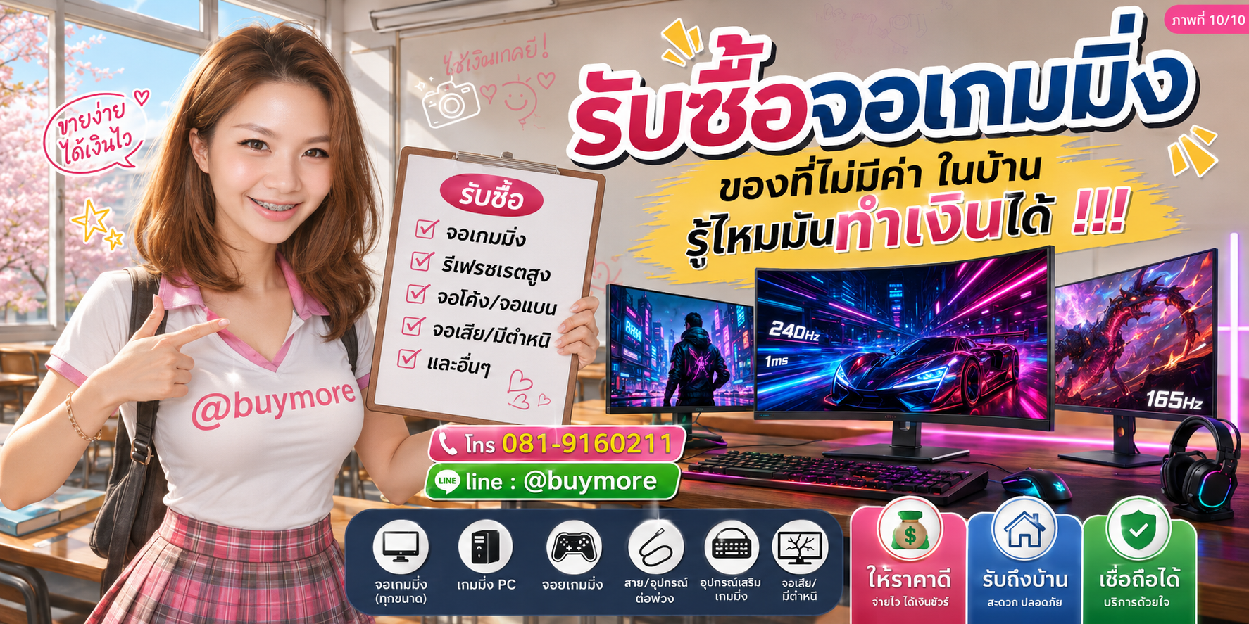 รับซื้อจอเกมมิ่ง รับซื้อไม่อั้น จะเยอะแค่ไหนก็รับซื้อได้หมด