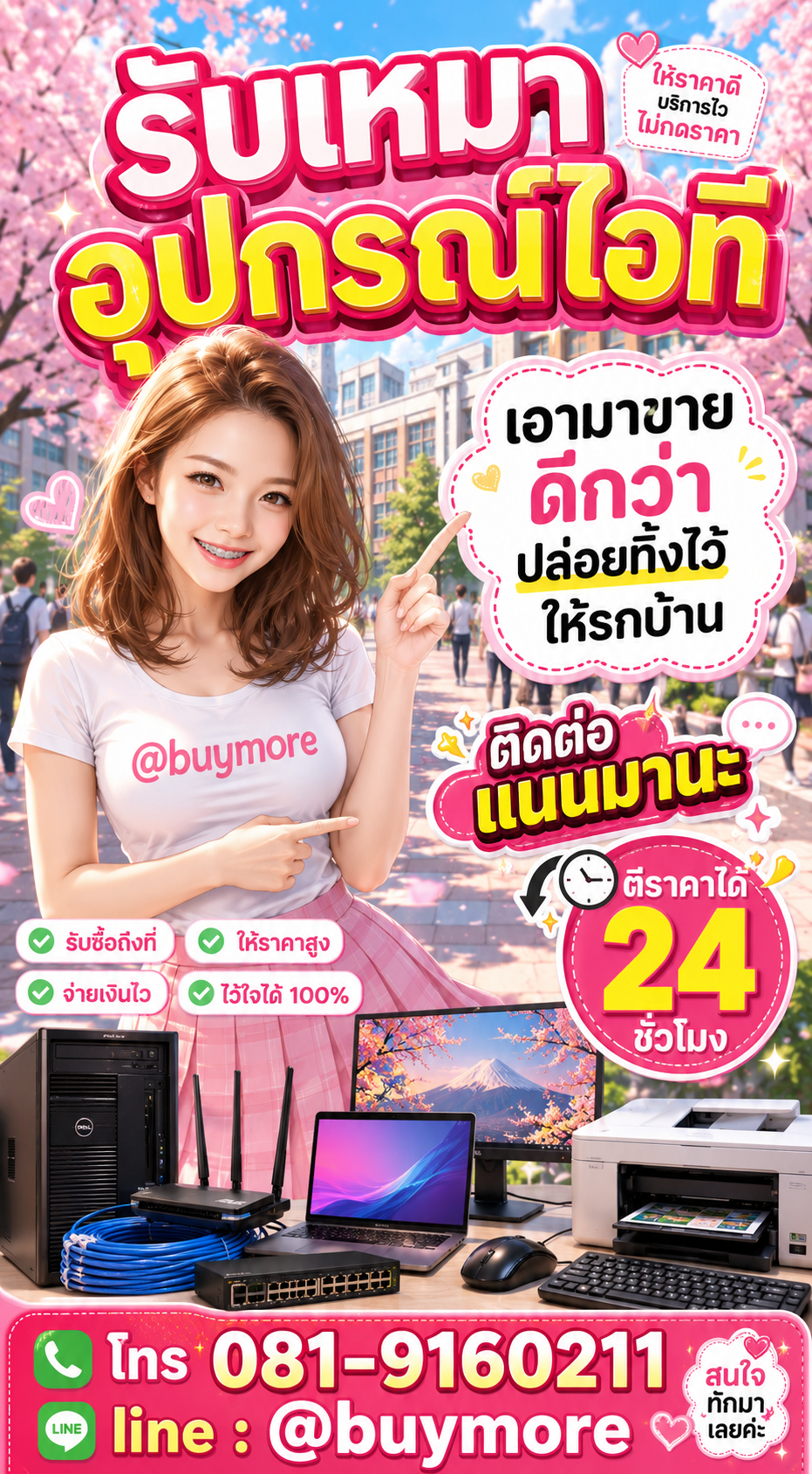 รับซื้อจอโค้ง Buymore.in.th ติดต่อประเมินราคา 24 ชั่วโมง