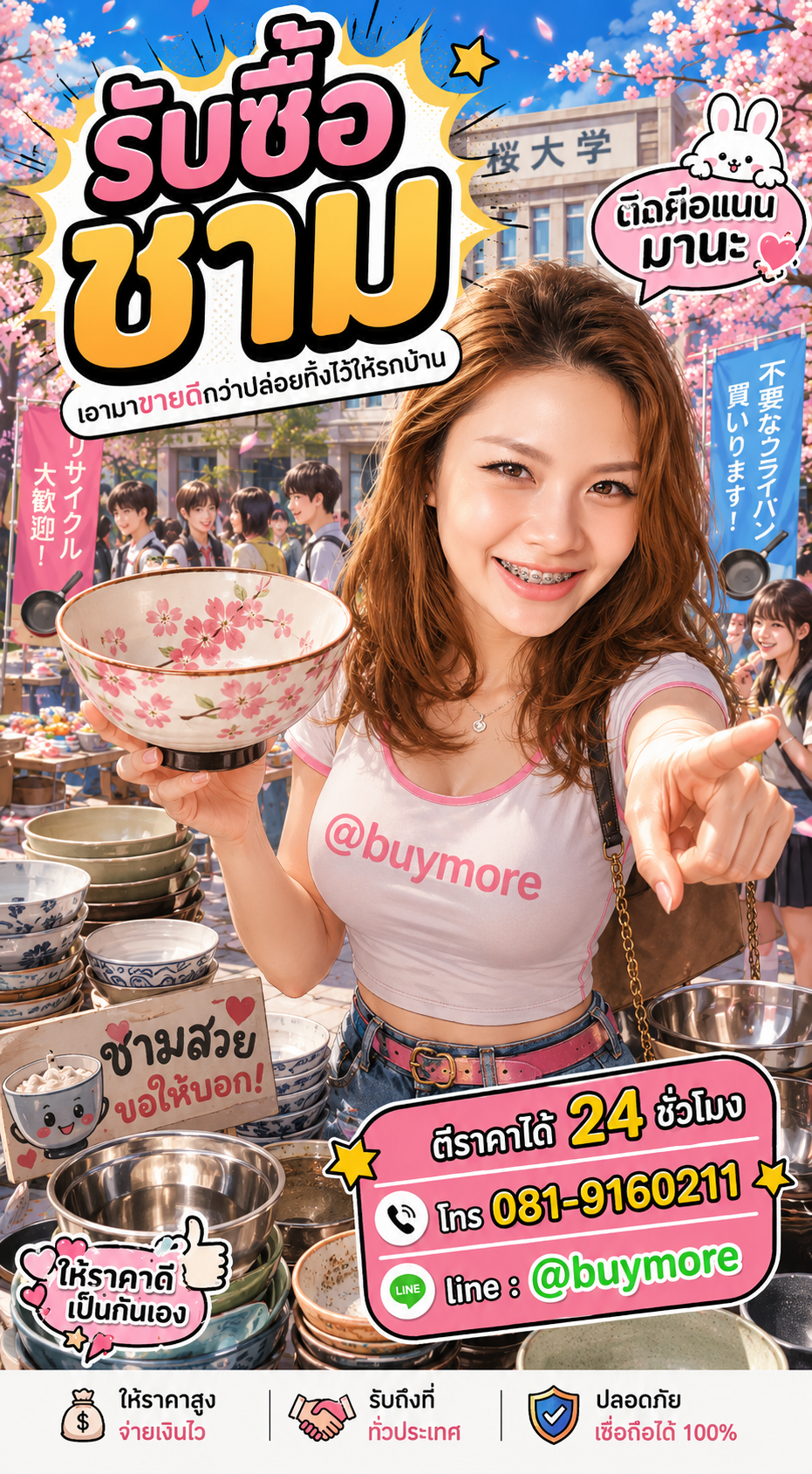 รับซื้อชาม Buymore.in.th ติดต่อประเมินราคา 24 ชั่วโมง