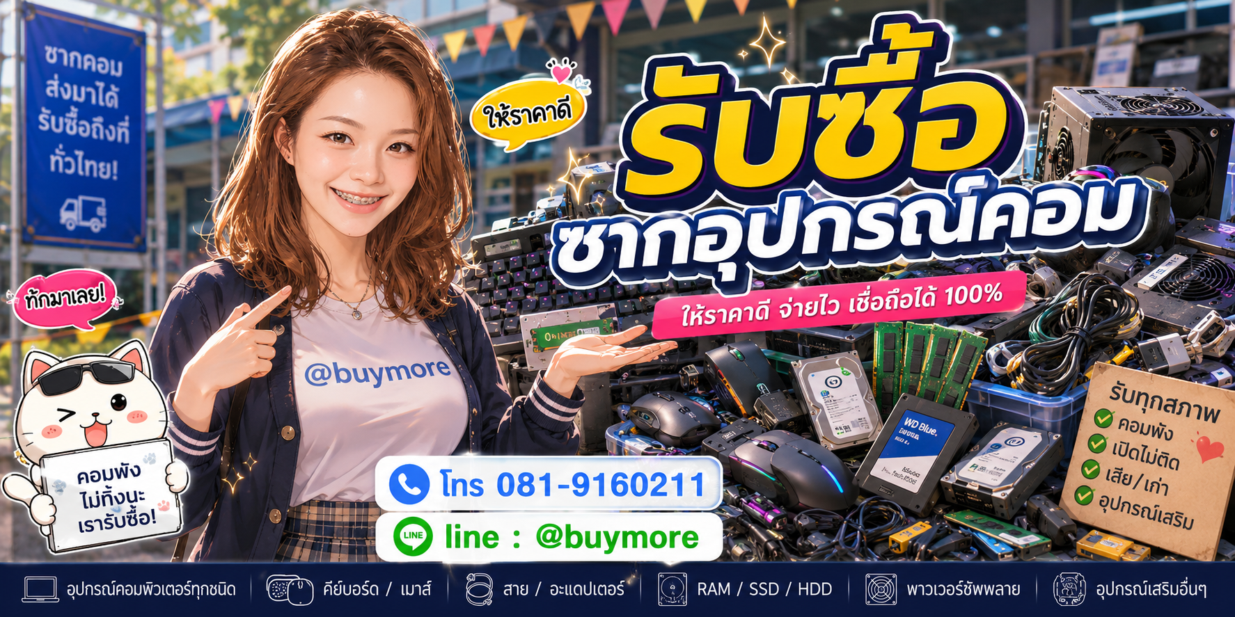 รับซื้อของมือสอง ติดต่อประเมินราคาได้ตลอด คุยง่าย ต่อรองได้สบาย ๆ