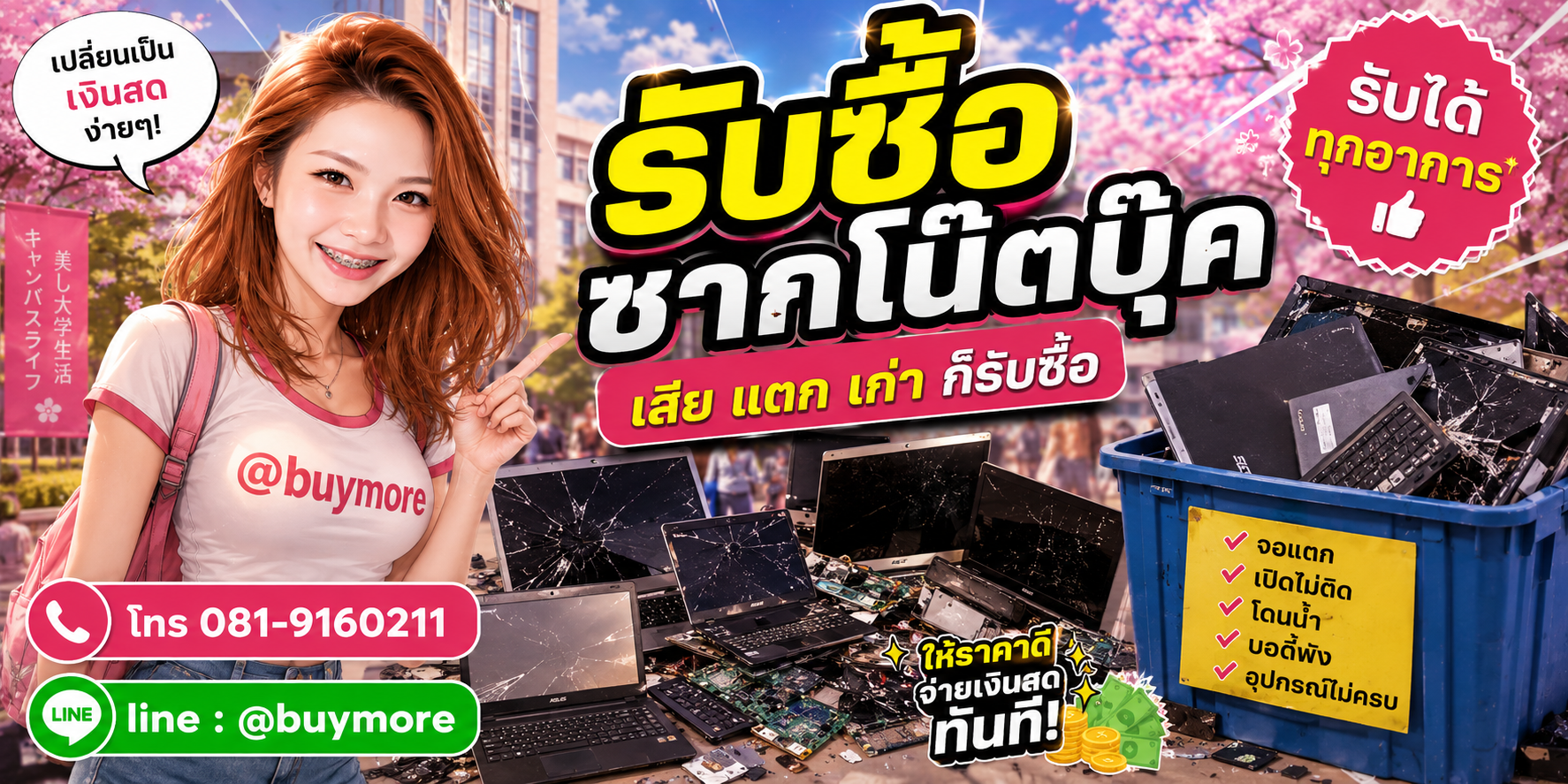 รับซื้อซากโน๊ตบุ๊ค รับซื้อไม่อั้น จะเยอะแค่ไหนก็รับซื้อได้หมด
