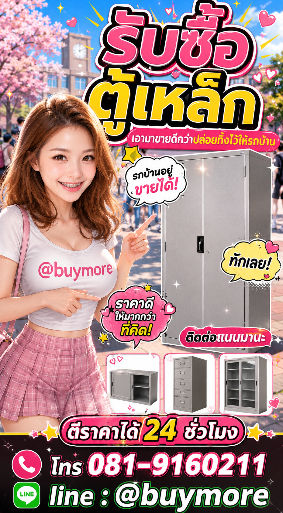 รับซื้อตู้เหล็ก Buymore.in.th ติดต่อประเมินราคา 24 ชั่วโมง