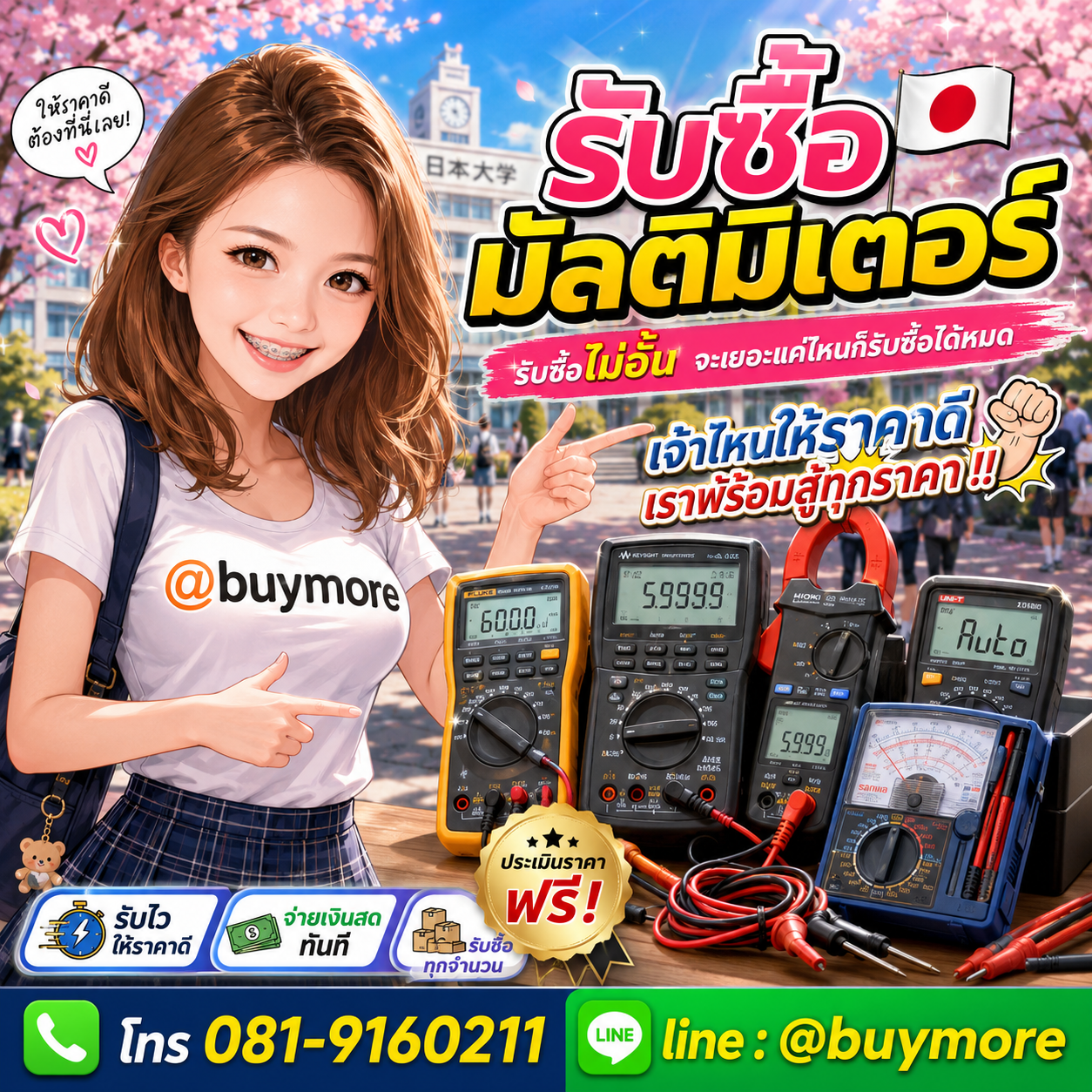 Buymore รับซื้อมัลติมิเตอร์และยังมีสินค้าจำหน่ายราคาพิเศษ