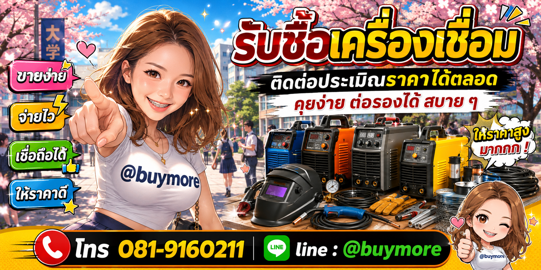รับซื้อของมือสอง ติดต่อประเมินราคาได้ตลอด คุยง่าย ต่อรองได้สบาย ๆ
