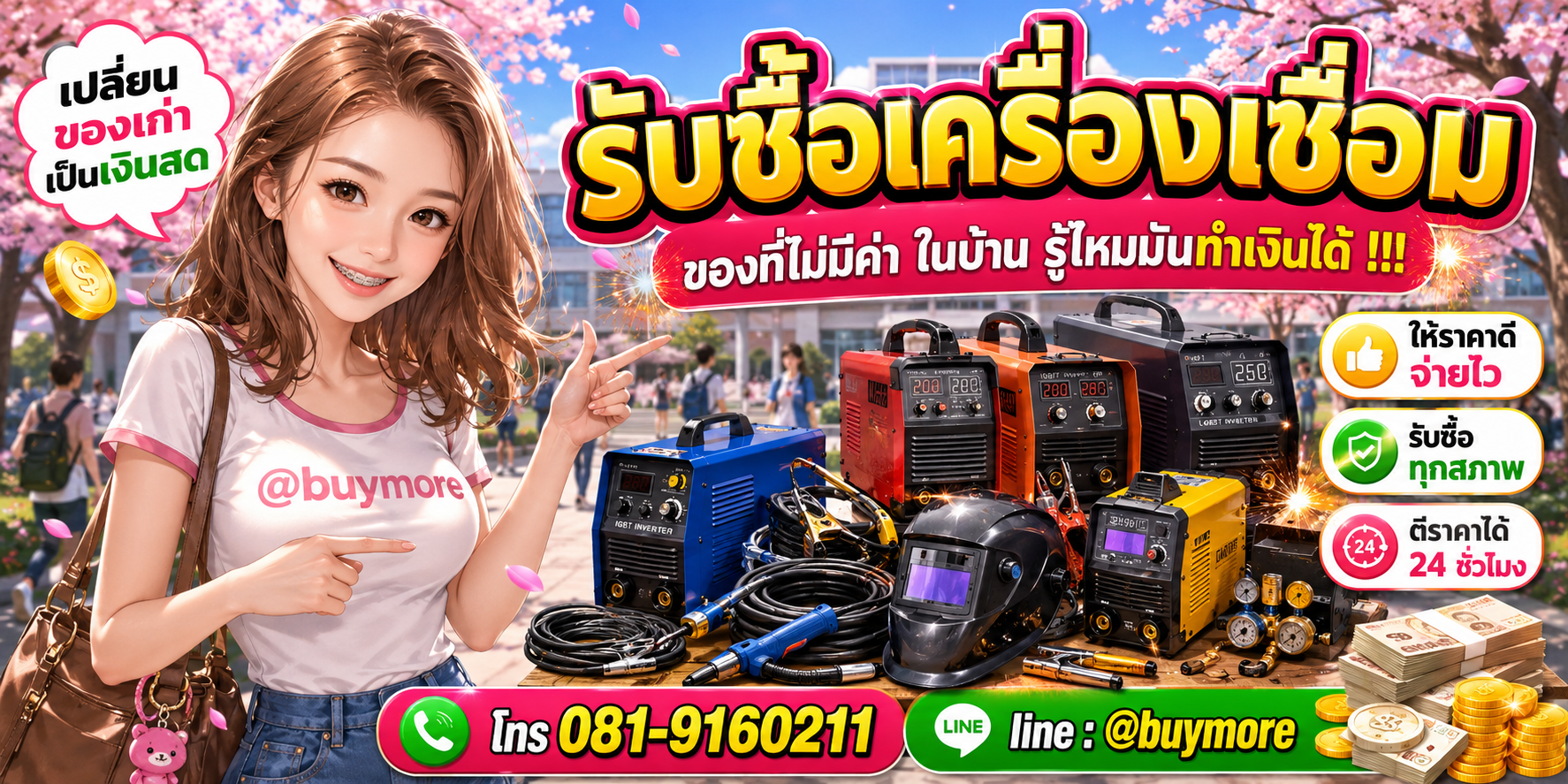 รับซื้อเครื่องเชื่อม รับซื้อไม่อั้น จะเยอะแค่ไหนก็รับซื้อได้หมด