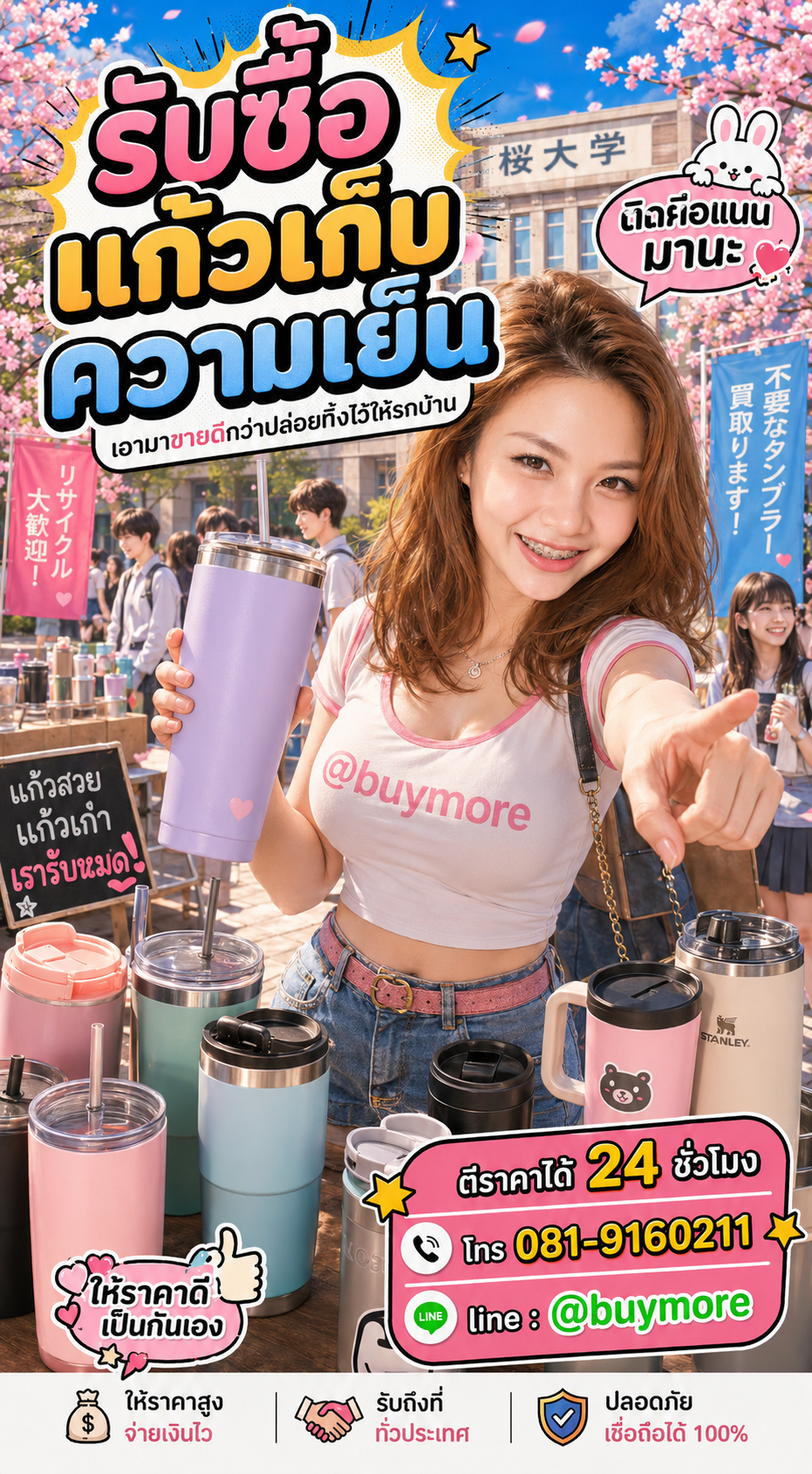 รับซื้อแก้วเก็บความเย็น Buymore.in.th ติดต่อประเมินราคา 24 ชั่วโมง