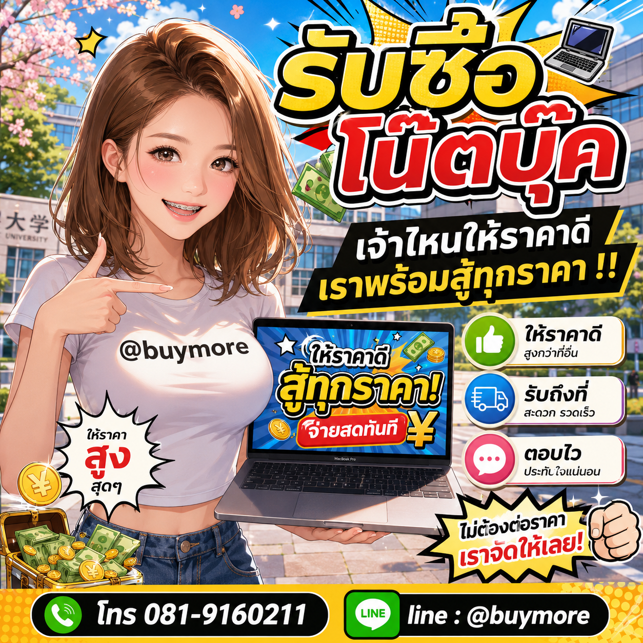 รับซื้อของมือสอง เปลี่ยนของเก่าเป็นเงินสด ง่าย ๆ กับ Buymore