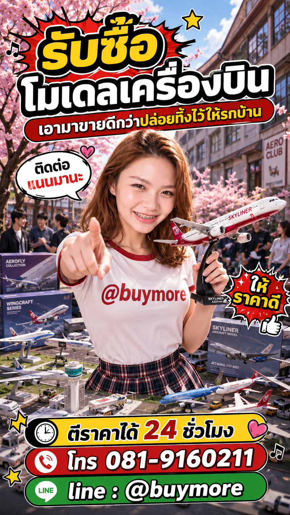 รับซื้อโมเดลเครื่องบิน Buymore.in.th ติดต่อประเมินราคา 24 ชั่วโมง