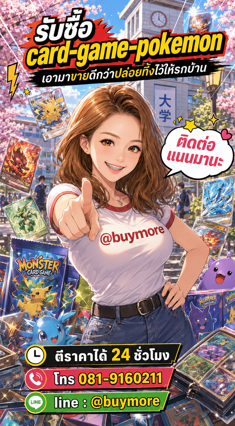 รับซื้อcard game pokemon Buymore.in.th ติดต่อประเมินราคา 24 ชั่วโมง