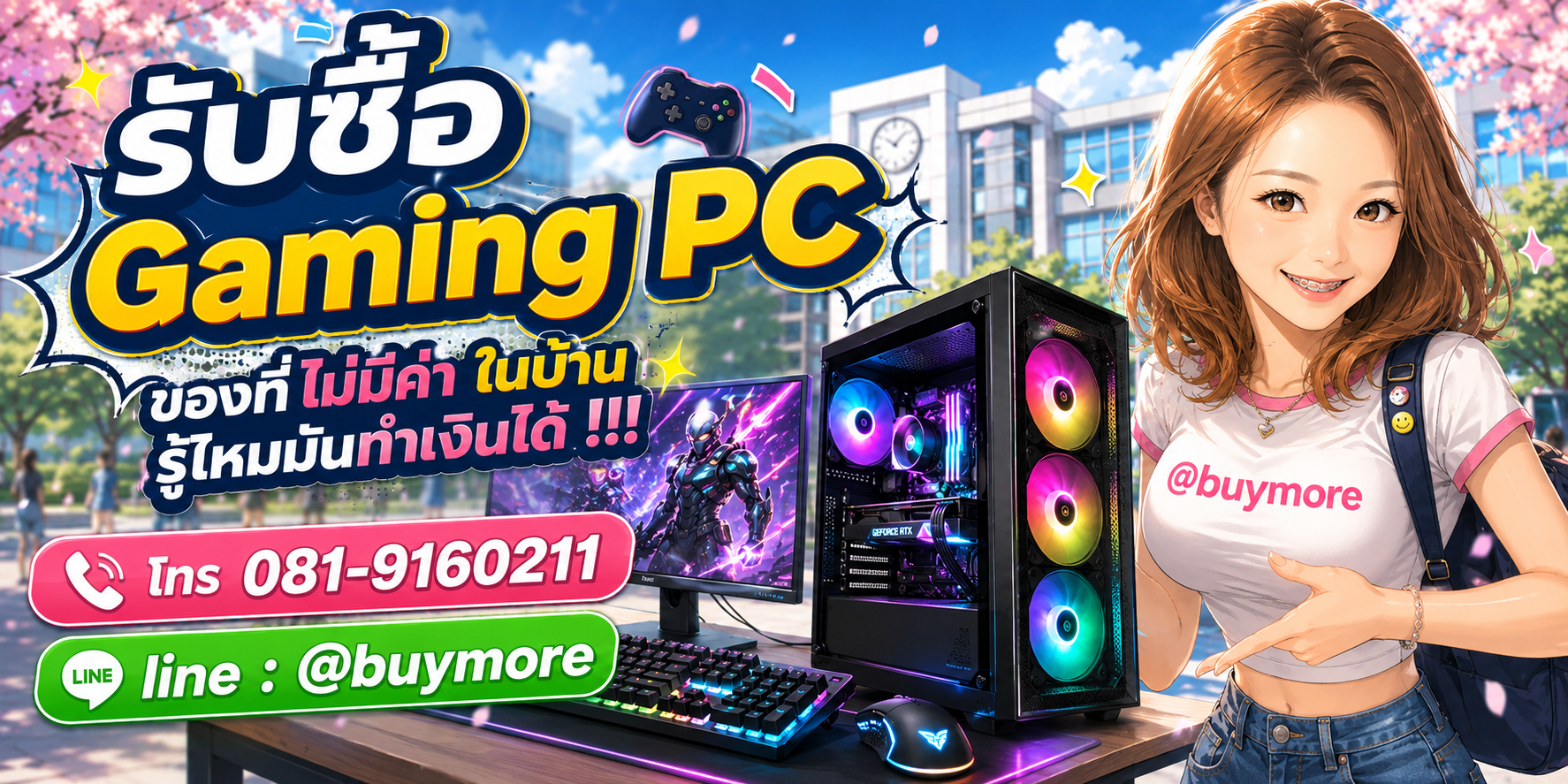 รับซื้อgaming pc รับซื้อไม่อั้น จะเยอะแค่ไหนก็รับซื้อได้หมด