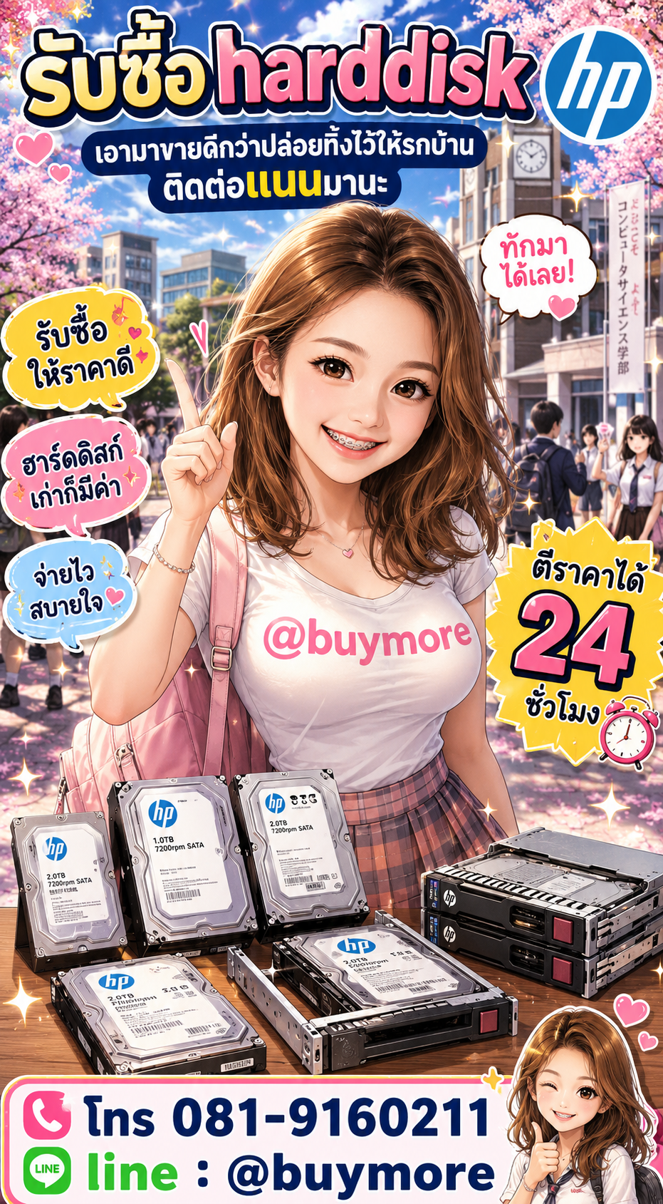 รับซื้อ harddisk hp Buymore.in.th ติดต่อประเมินราคา 24 ชั่วโมง