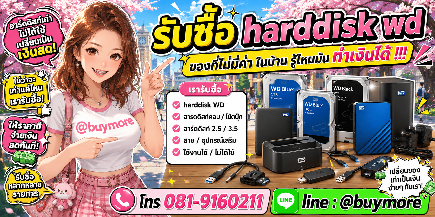 รับซื้อ harddisk wd มือสอง เก่า ใช้แล้ว จำนวนมาก