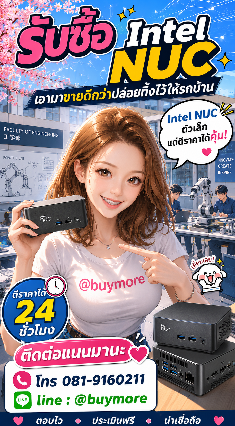 รับซื้อintel nuc Buymore.in.th ติดต่อประเมินราคา 24 ชั่วโมง