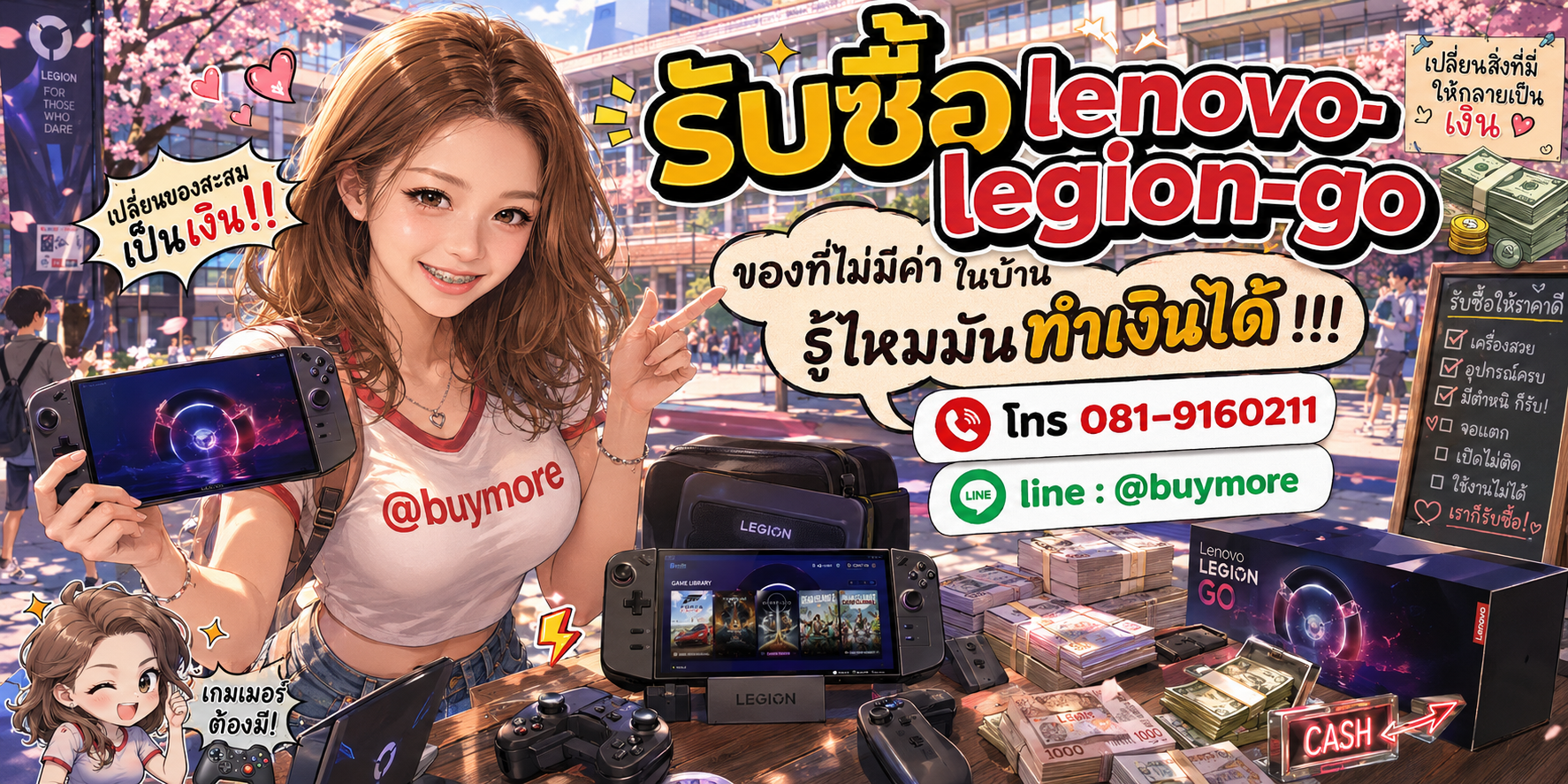 รับซื้อlenovo legion go รับซื้อไม่อั้น จะเยอะแค่ไหนก็รับซื้อได้หมด
