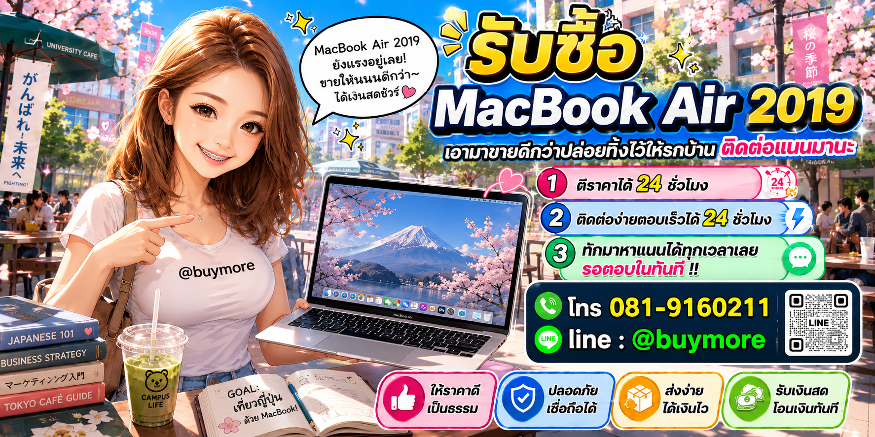 รับซื้อ PC Workstation ติดต่อ Buymore 24 ชั่วโมง โทร 081-9160211 LINE @buymore