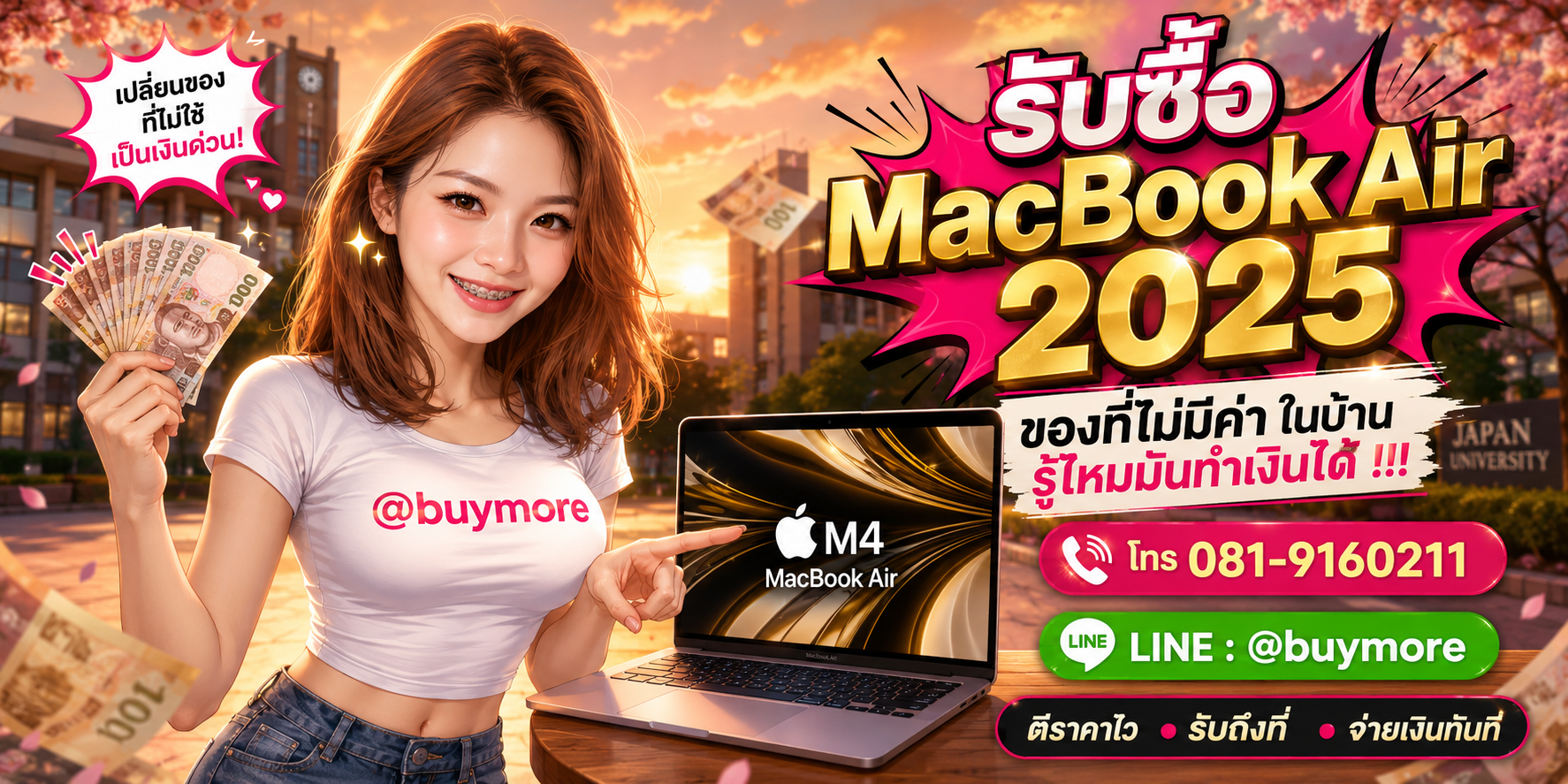 รับซื้อ macbook air 2025 จำนวนมาก รับซื้อเหมา