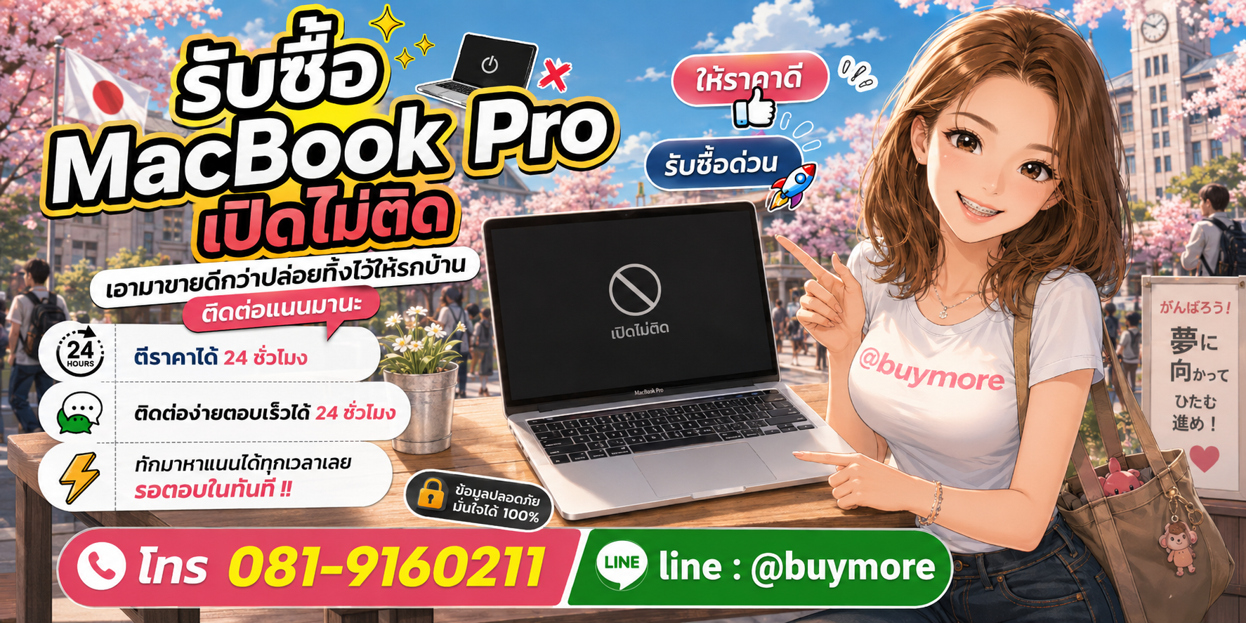รับซื้อ PC Workstation ติดต่อ Buymore 24 ชั่วโมง โทร 081-9160211 LINE @buymore