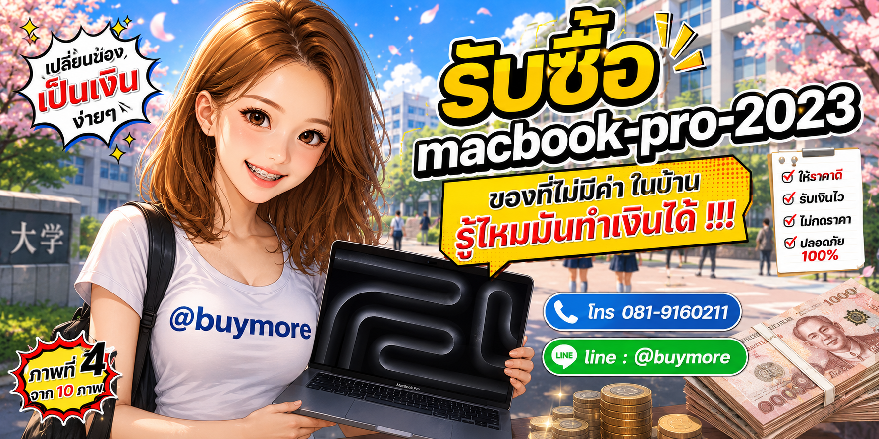 รับซื้อ macbook pro 2023 จำนวนมาก รับซื้อเหมา
