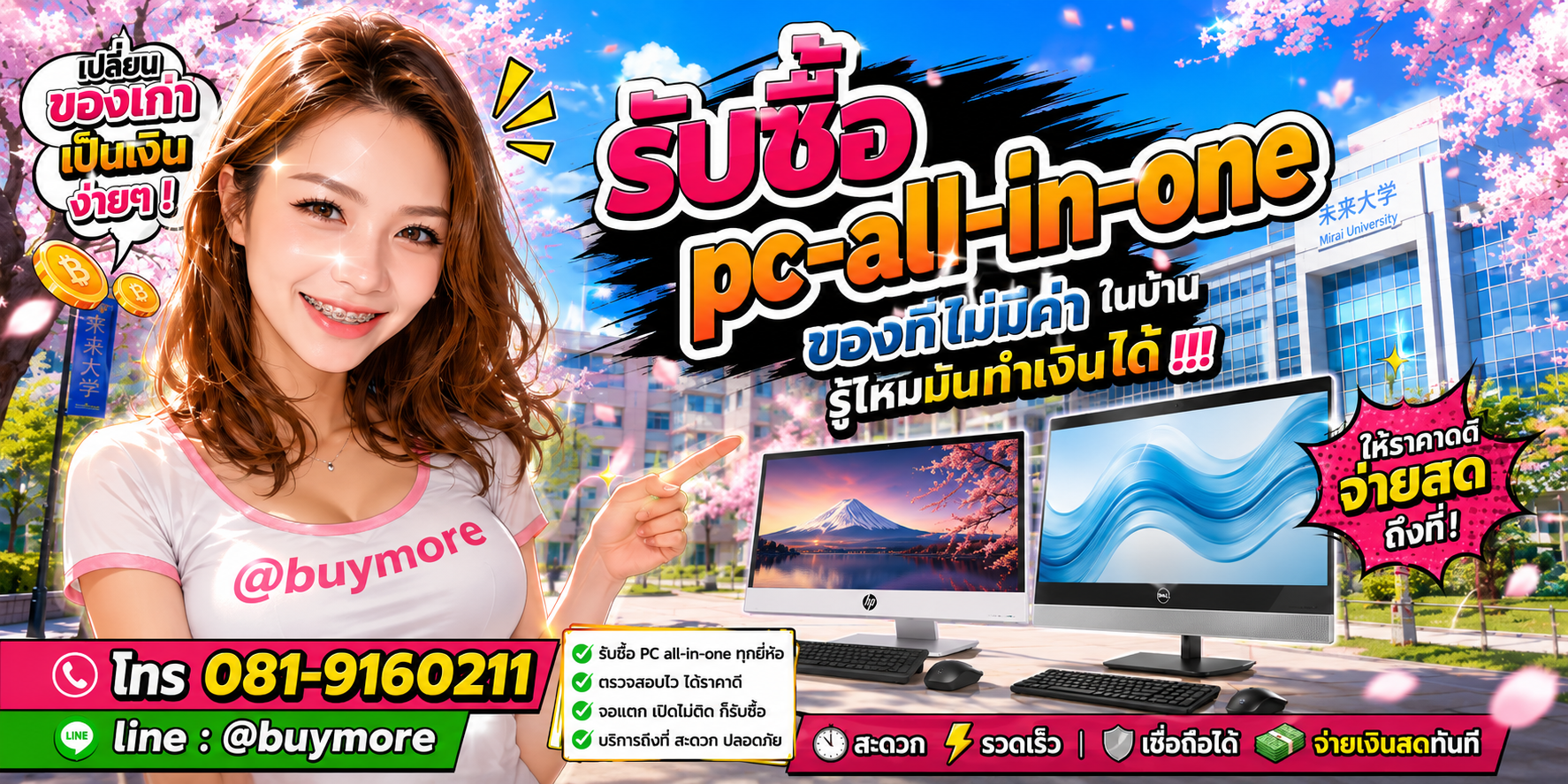 รับซื้อpc all in one รับซื้อไม่อั้น จะเยอะแค่ไหนก็รับซื้อได้หมด
