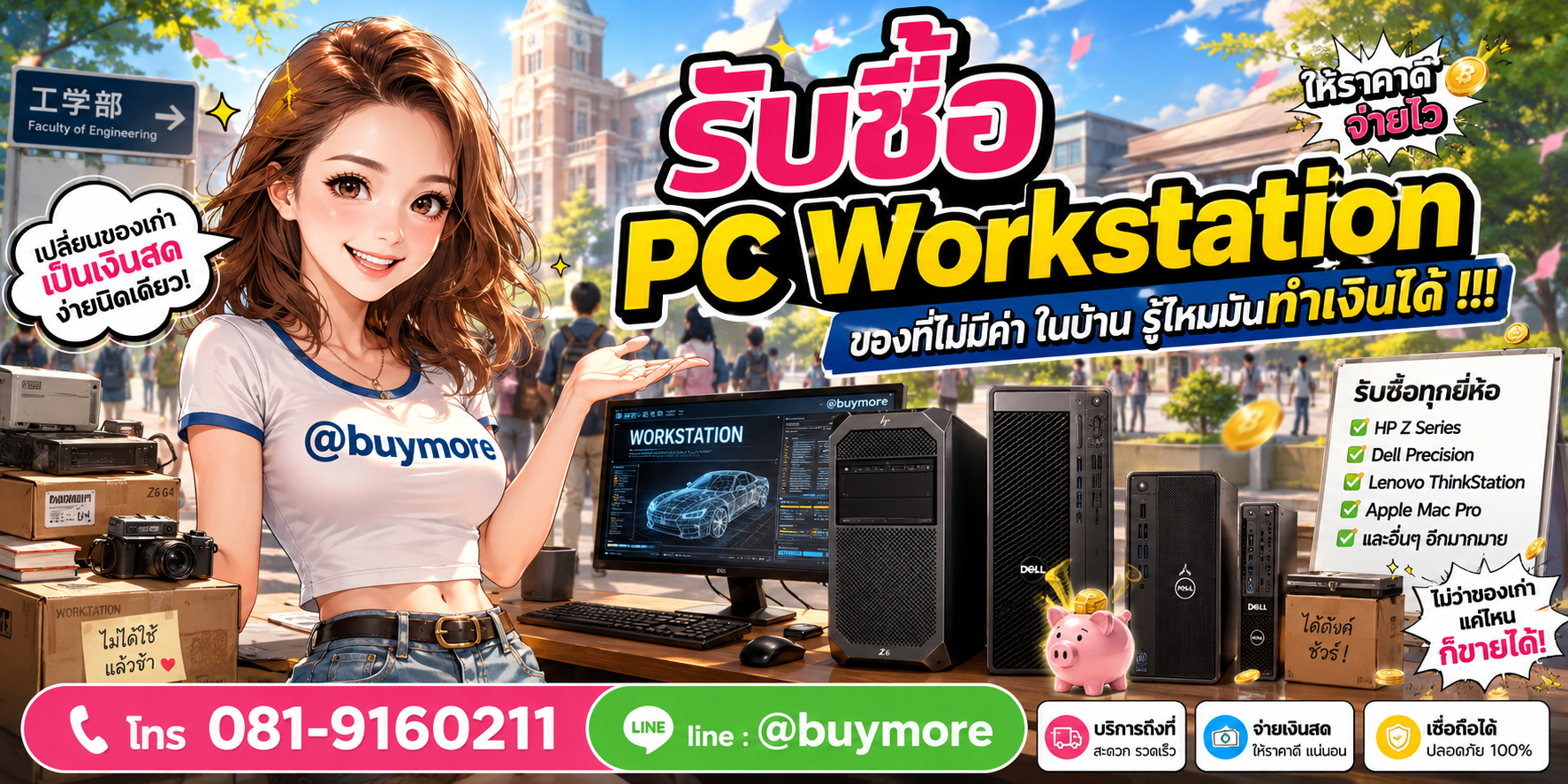 รับซื้อ PC Workstation รับซื้อไม่อั้น จะเยอะแค่ไหนก็รับซื้อได้หมด