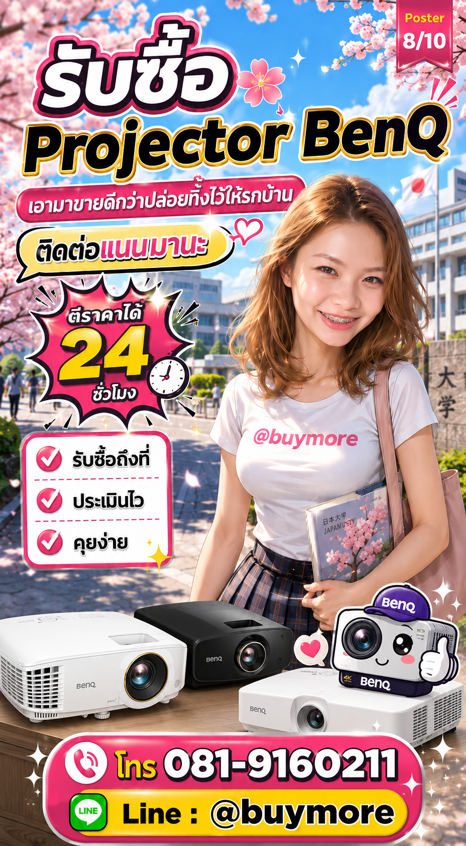 รับซื้อprojector benQ Buymore.in.th ติดต่อประเมินราคา 24 ชั่วโมง