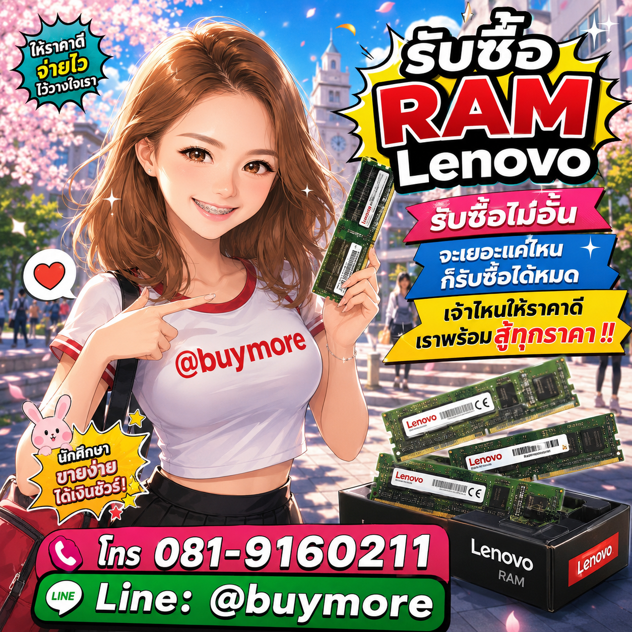 Buymore รับซื้อ ram Lenovo และอะไหล่คอมพิวเตอร์