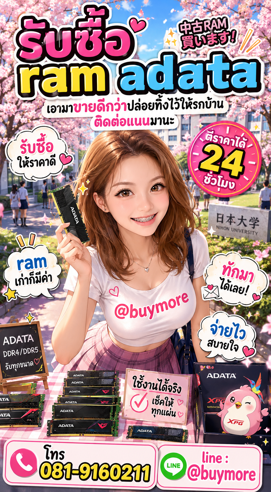 รับซื้อ ram Adata Buymore.in.th
