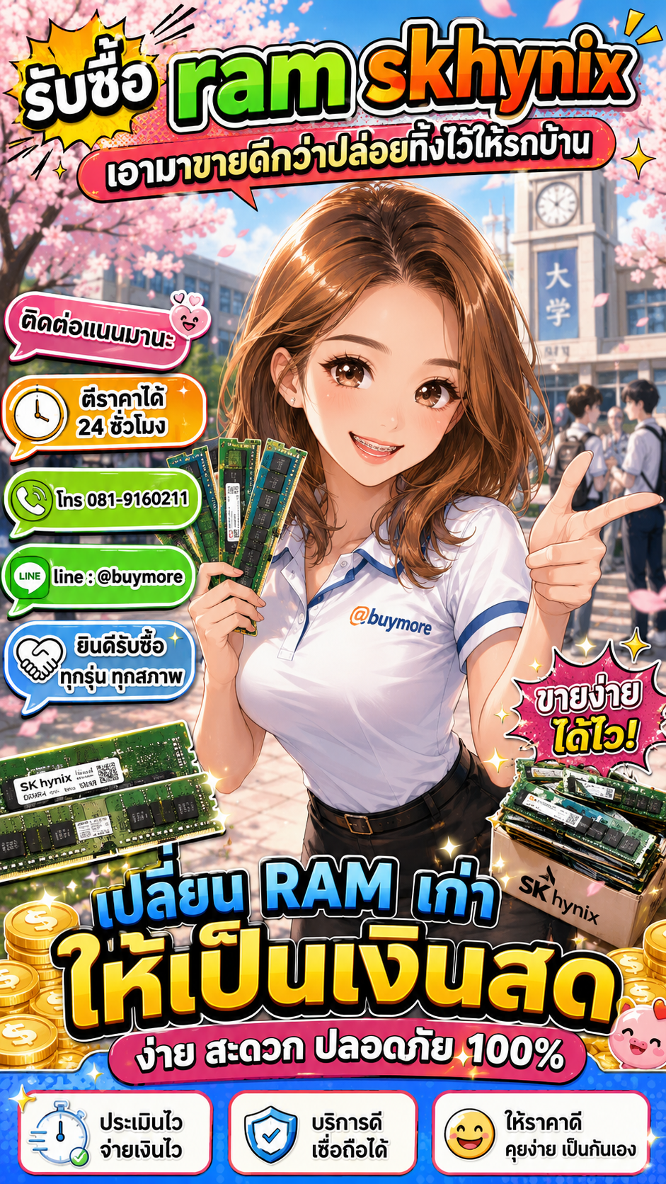 รับซื้อ ram skhynix Buymore.in.th
