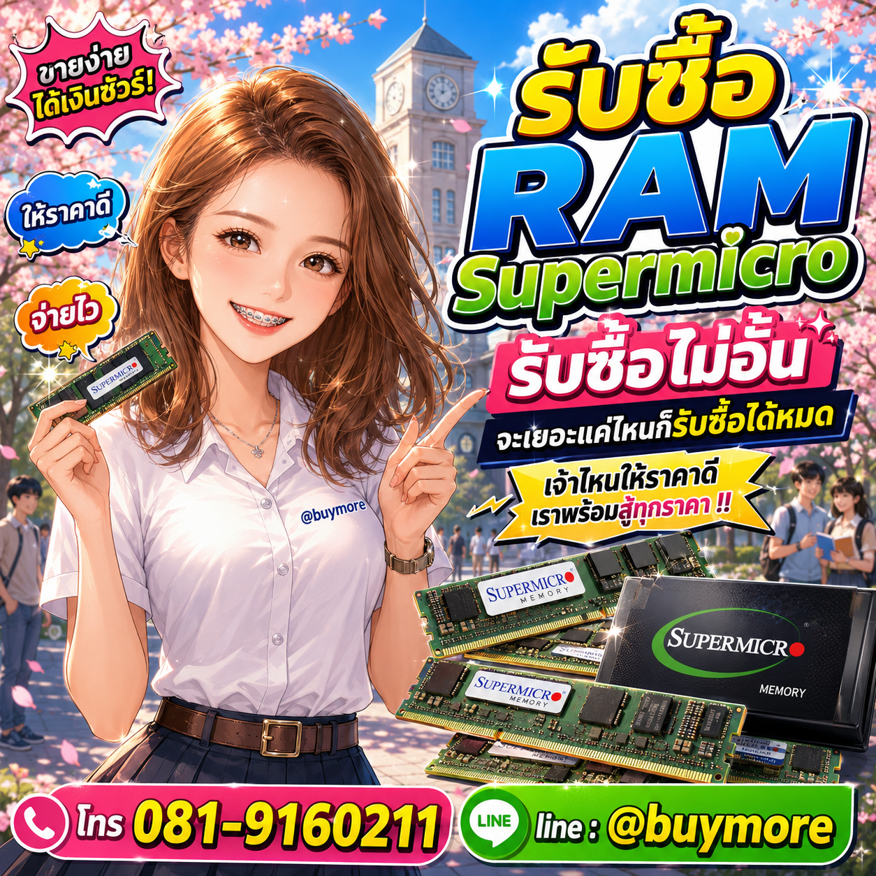Buymore รับซื้อ ram supermicro และอะไหล่คอมพิวเตอร์