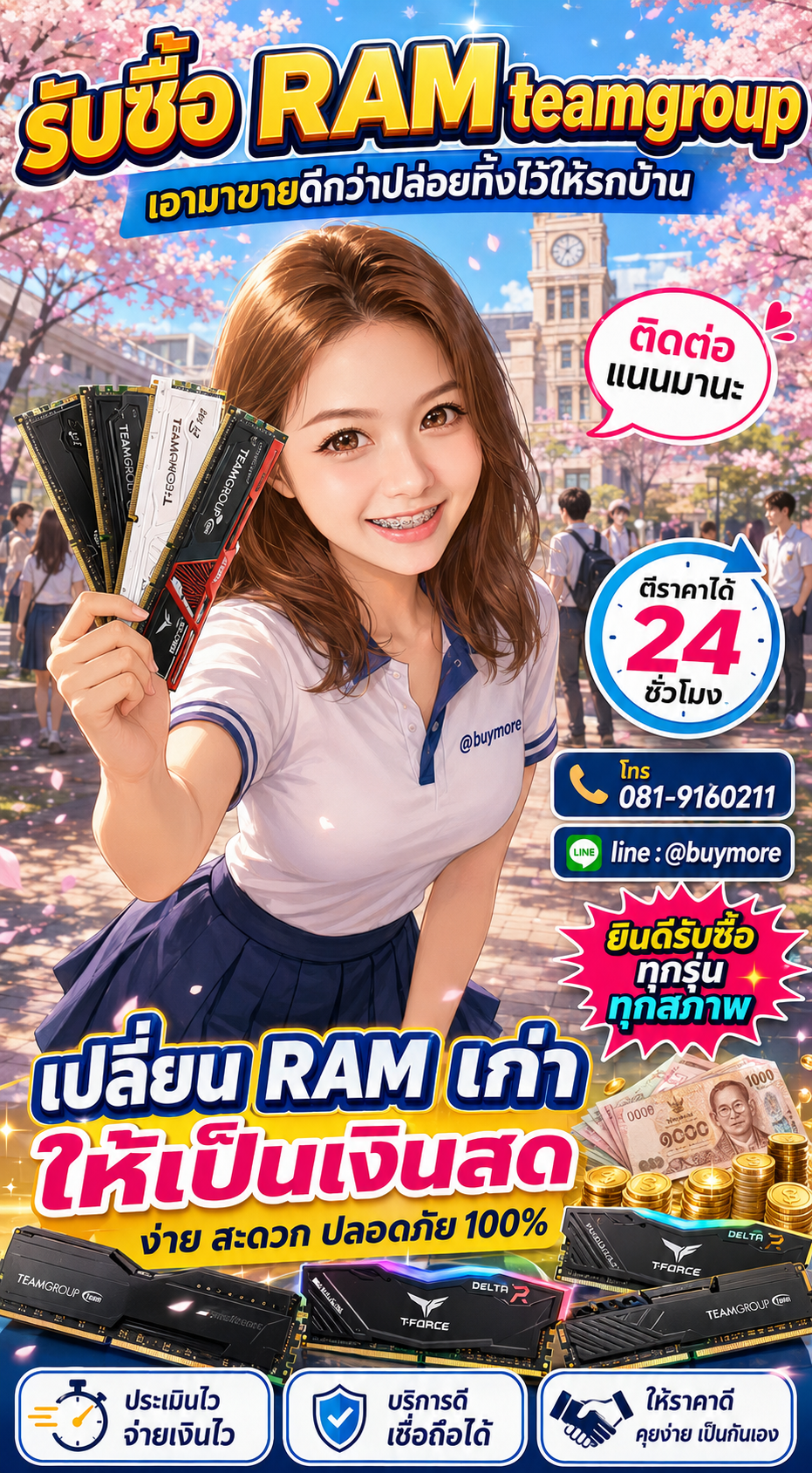 รับซื้อ ram teamgroup Buymore.in.th